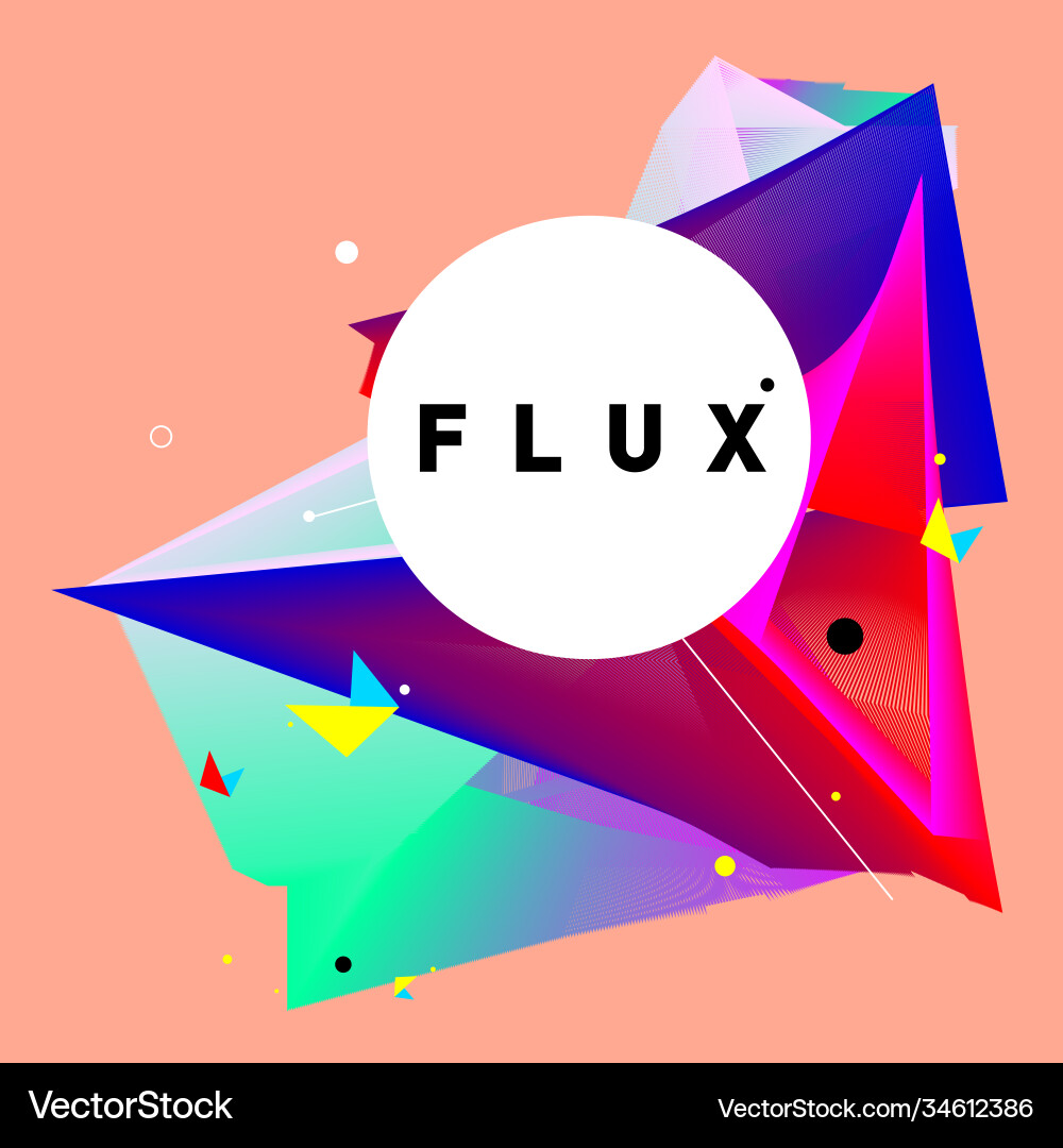 3d colorful wave background dynamic flux effect 3d colorful wave background dynamic flux effect Vector Image