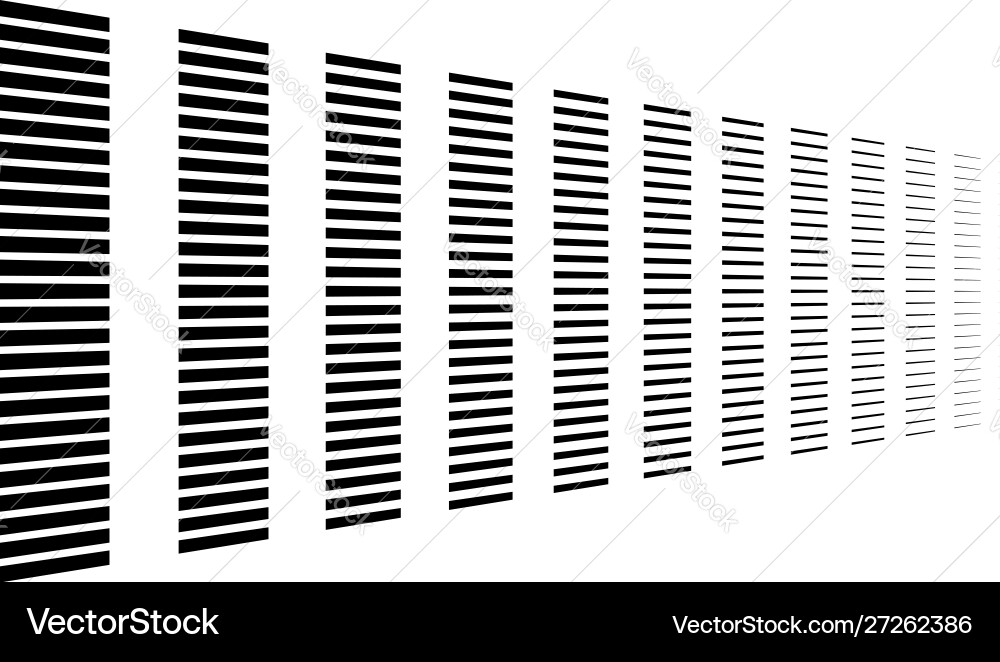 3d segmented dashed lines geometric pattern Vector Image
