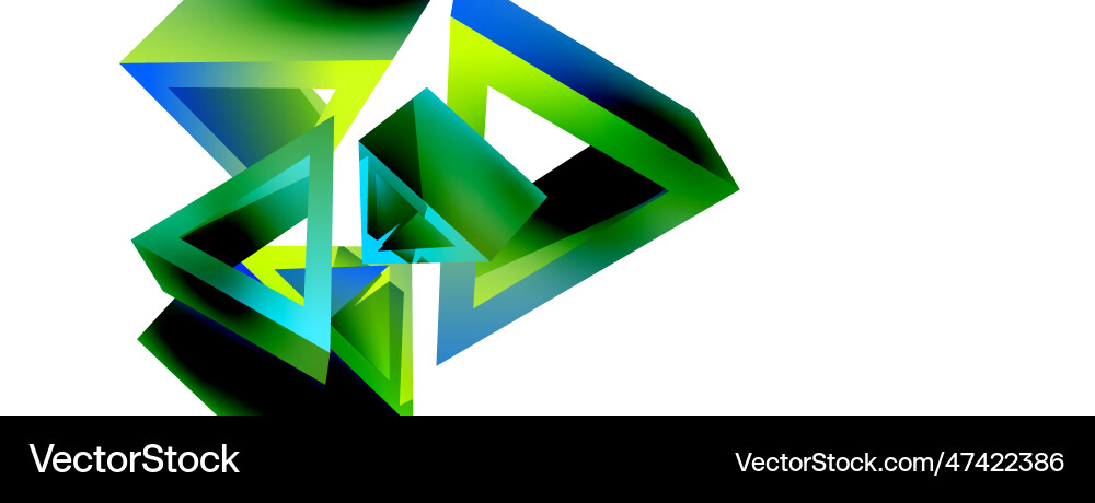 3d triangle abstract background basic shape 3d triangle abstract background basic shape vector image