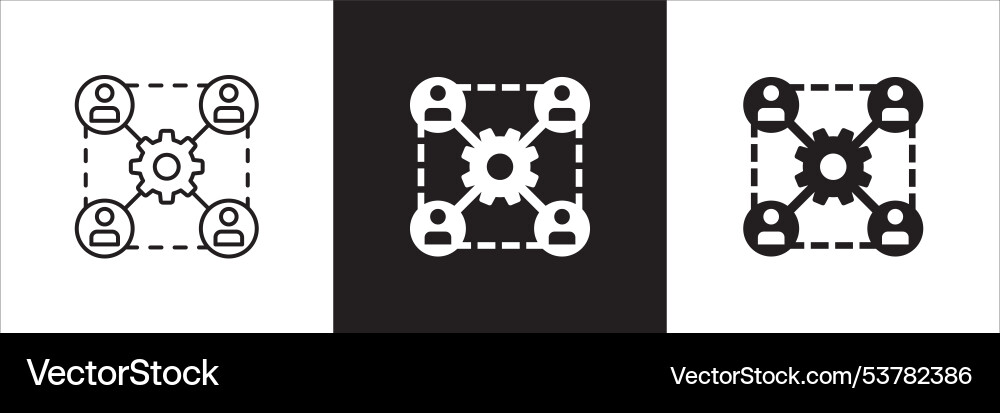 Business data security access icon set Vector Image