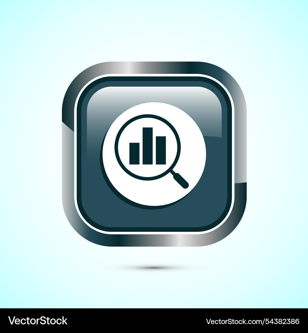 Data analytics icon design market research Vector Image