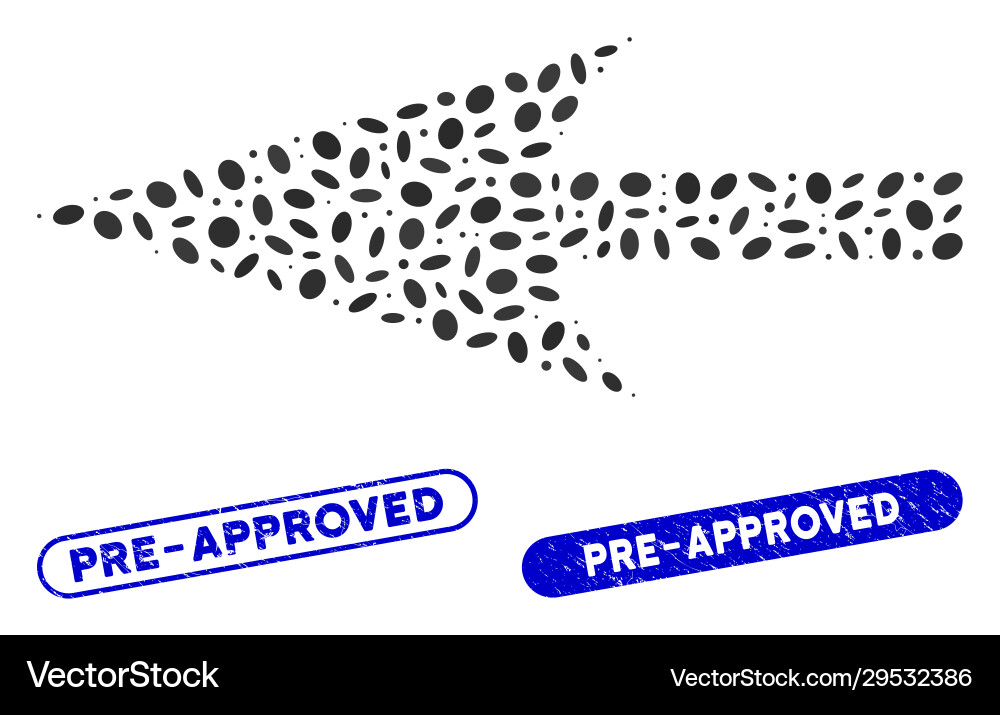 Elliptic mosaic sharp left arrow with textured pre Elliptic mosaic sharp left arrow with textured pre vector image