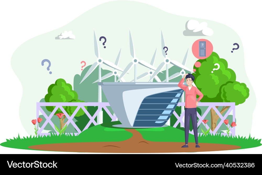Making confusion choice of path man thought about Making confusion choice of path man thought about vector image