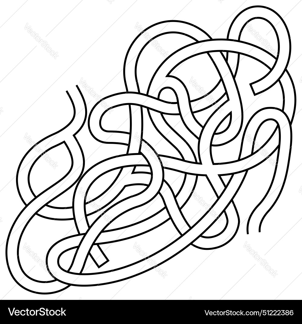 Maze labyrinth with entry and exit Vector Image