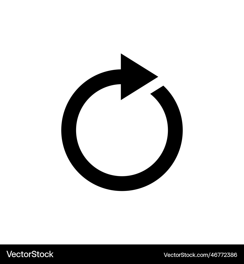 Refresh icon reload update vector image