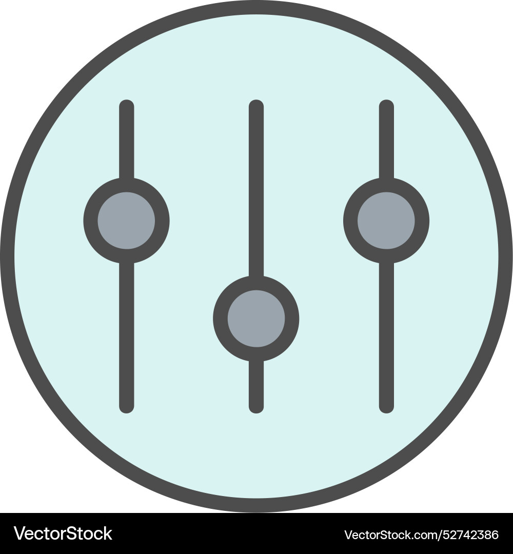 Setup line filled icon design Vector Image