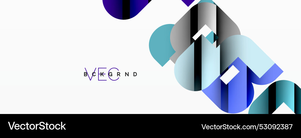 Abstract background colorful geometric curve Vector Image