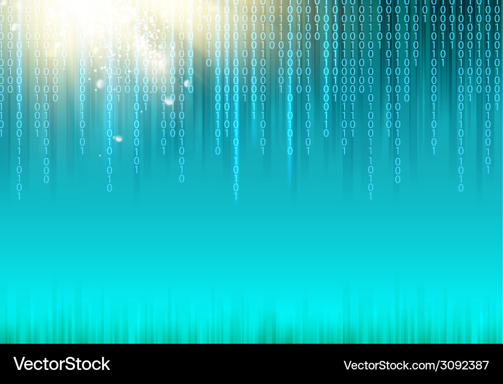Abstract Binary Code Background vector image