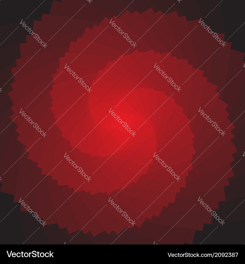 Abstract Red Rotation Vortex Vector Image