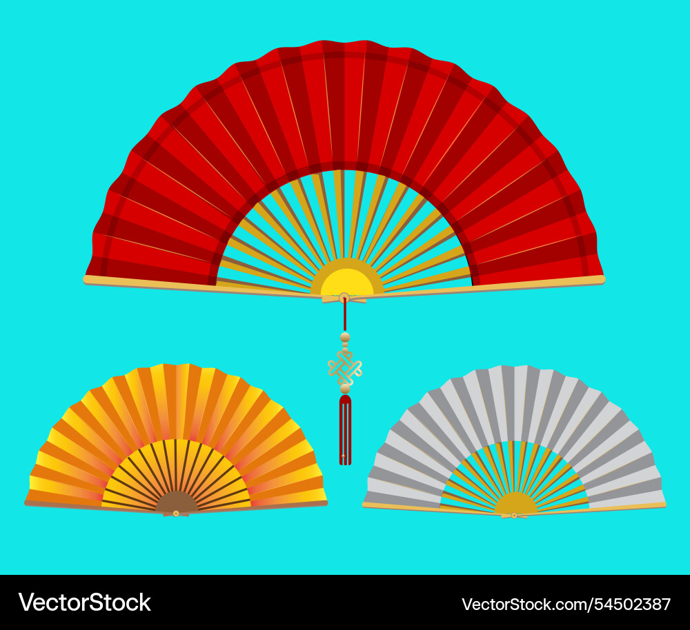 Chinese fan type (54502387) – Royalty-Free Vector | VectorStock, image size:1000x914