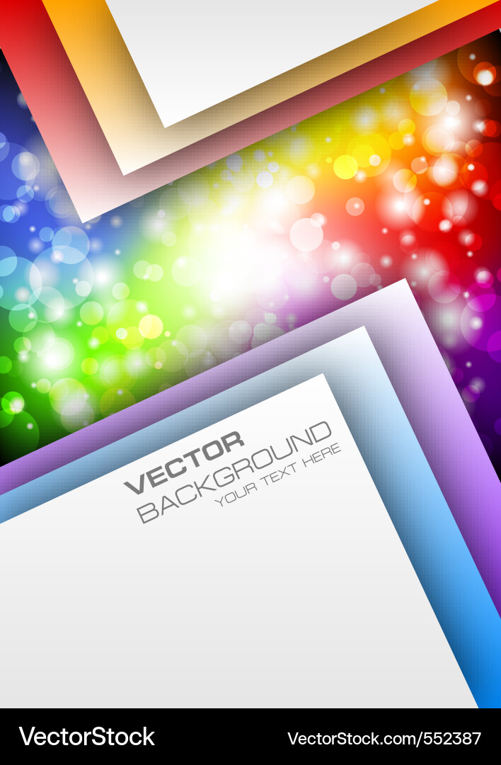 Colorful Gradient Background with Text Area Vector Image