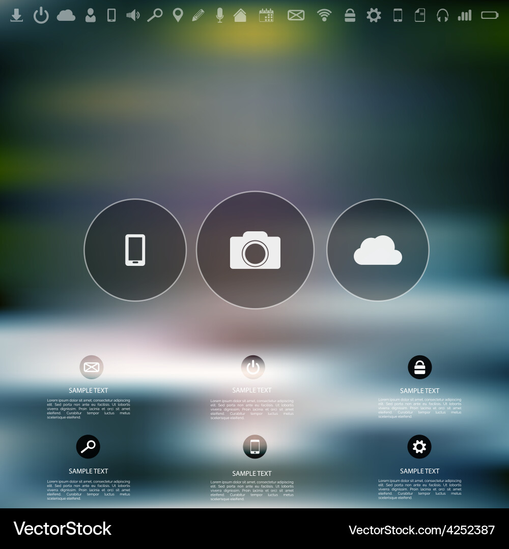 Defocused abstract texture background with web Vector Image