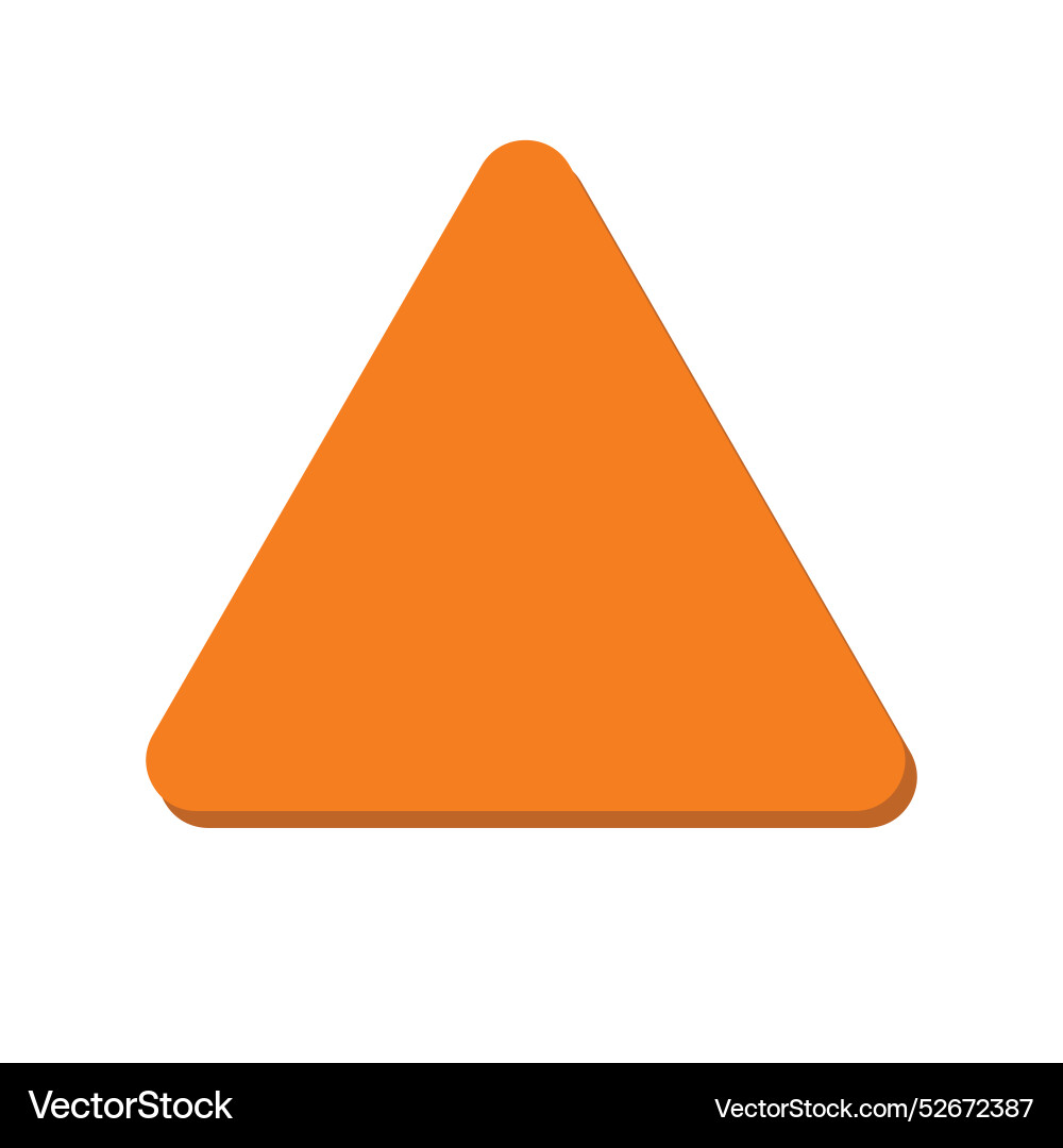 Equilateral triangle 2d basic shape image vector image