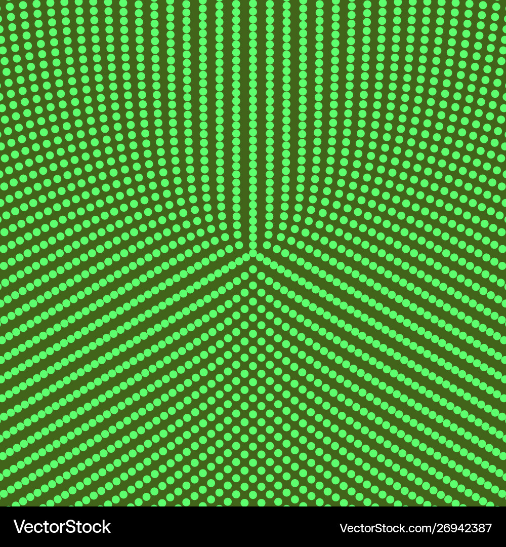 Halftone retro abstract round circle pattern vector image