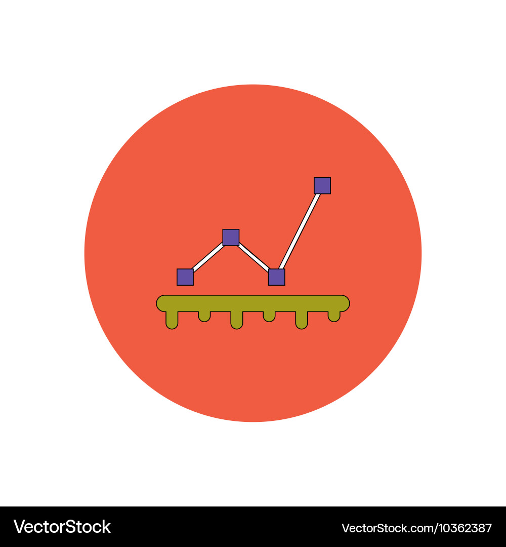 In flat design of progress vector image