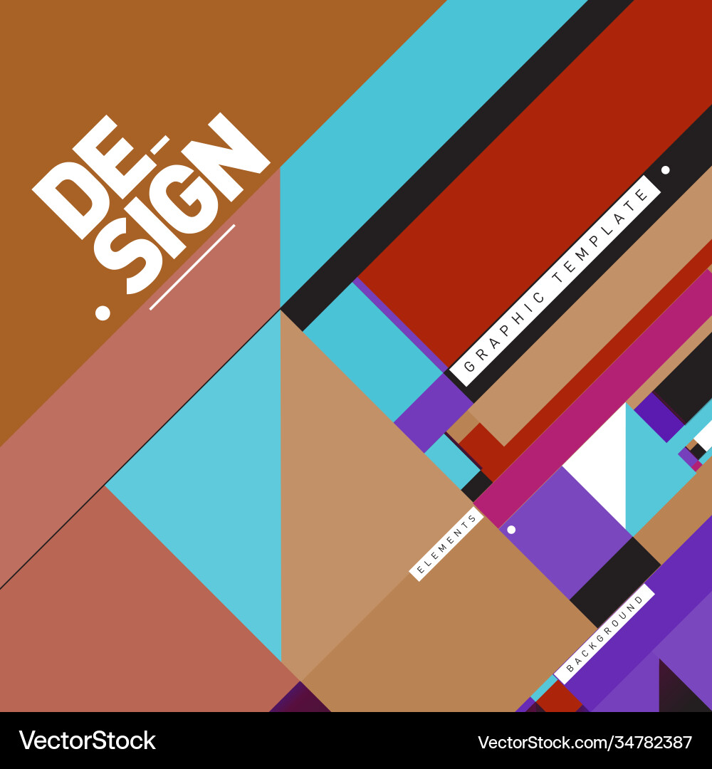 Modern colorful background material design vector image