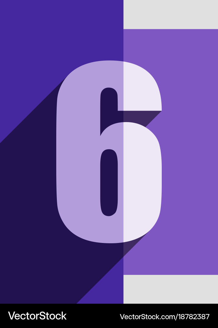 Numbers background flat design Vector Image