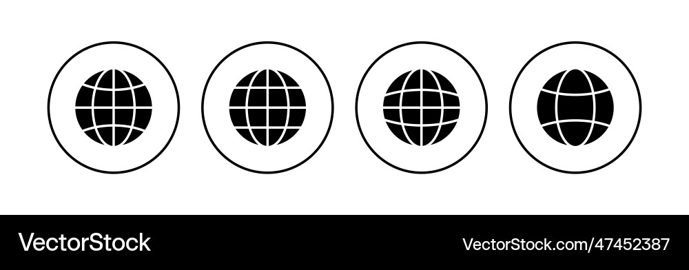 Web icon set go to click Web icon set go to click vector image