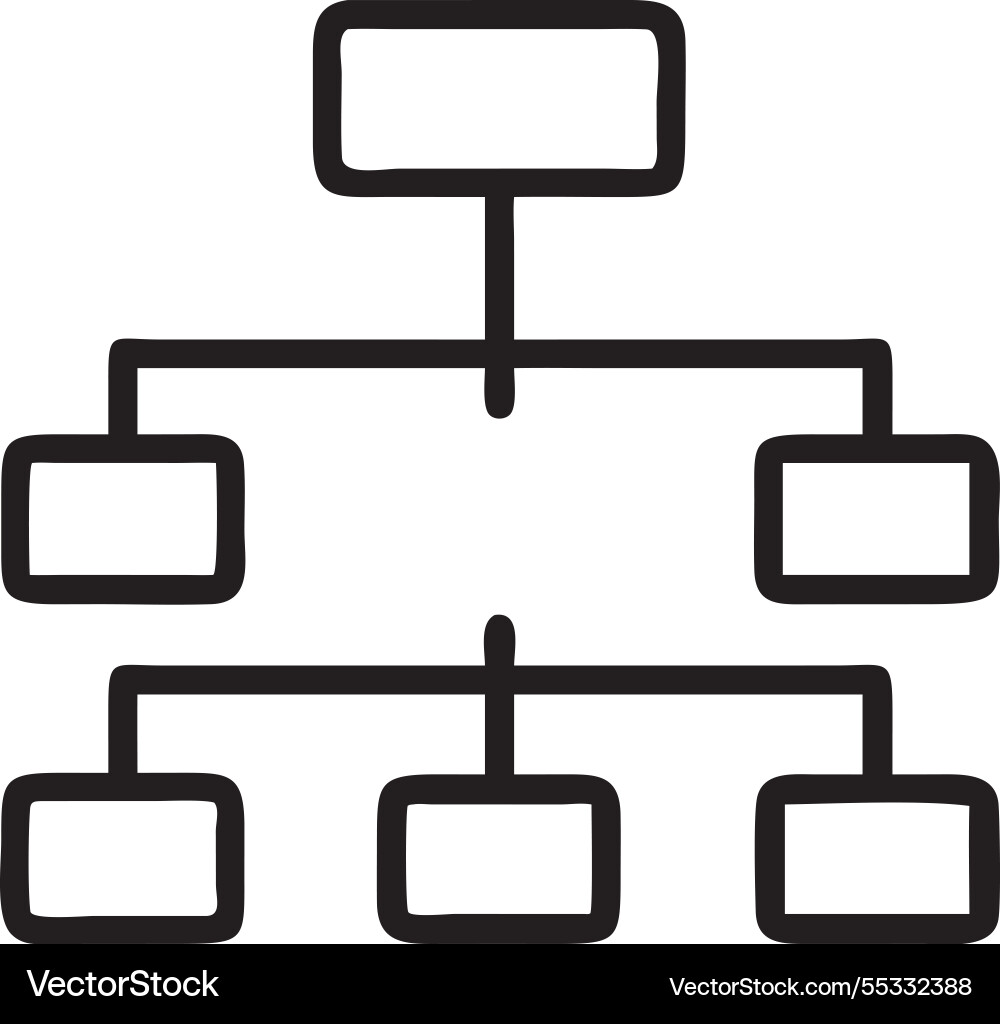 Business workflow automation system displays vector image