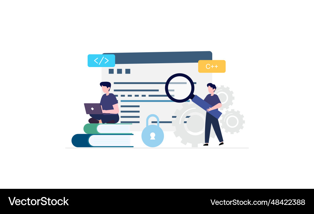 Development concept software process Vector Image