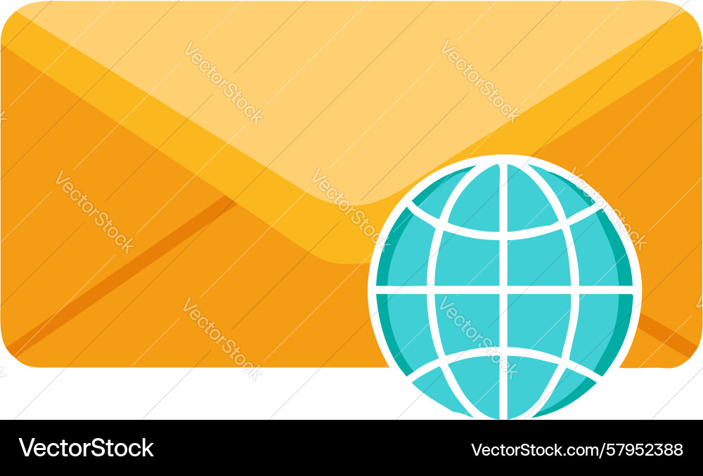 Global Secure Messaging Vector Image