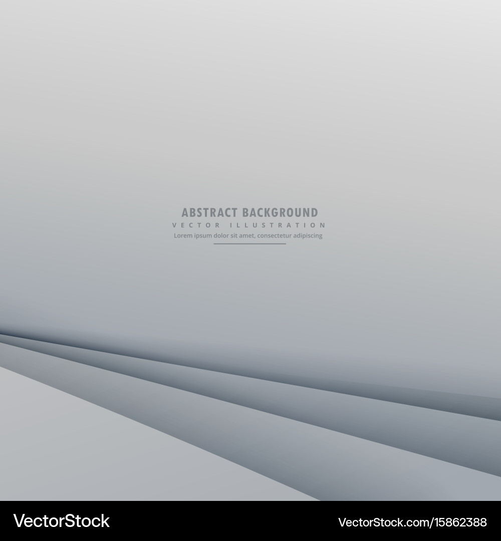 Gray background with clean minimal lines vector image