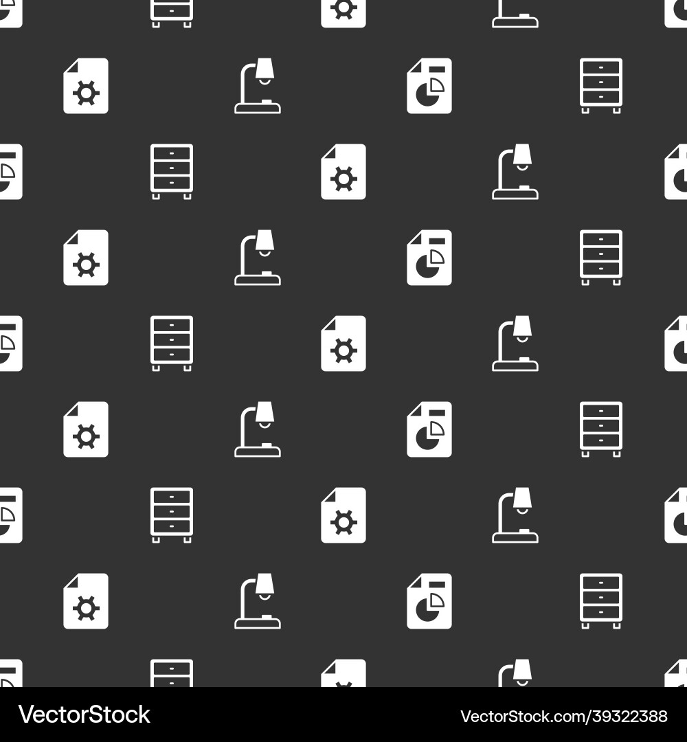 Set document with graph chart archive papers Vector Image
