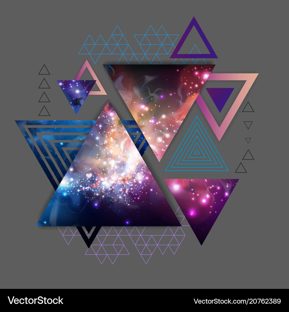 Abstract Geometric Triangle Background vector image
