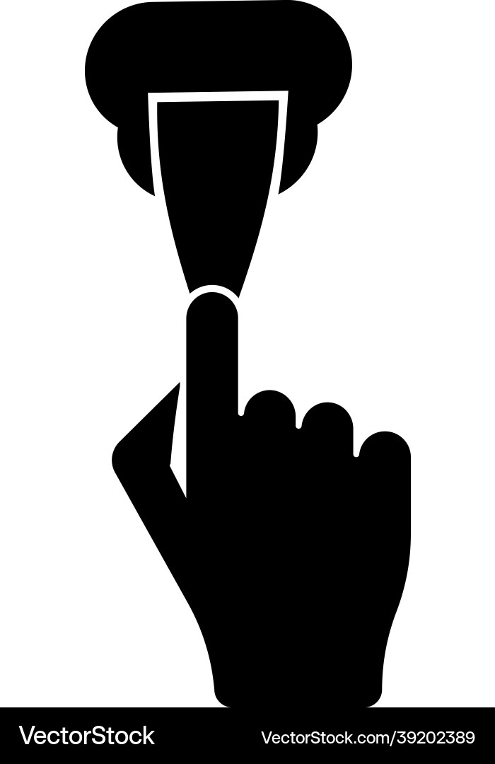 Applying Spackle with Spatula vector image