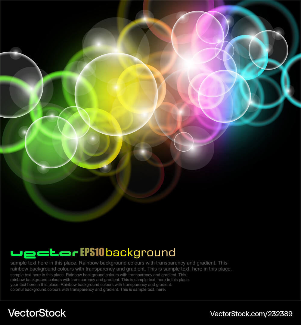 Colorful Spectrum Burst Vector Image