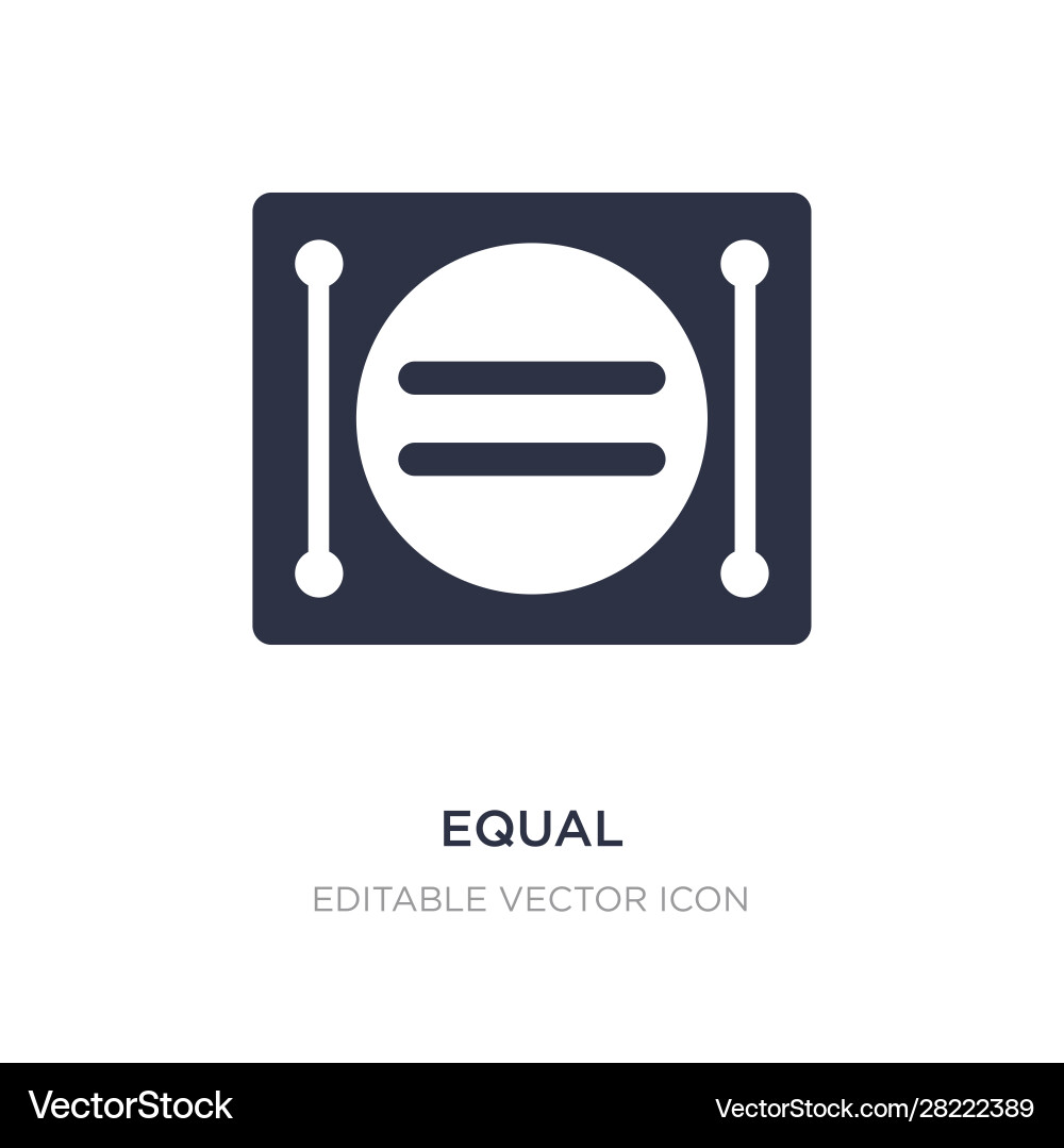 Equal icon on white background simple element Equal icon on white background simple element vector image