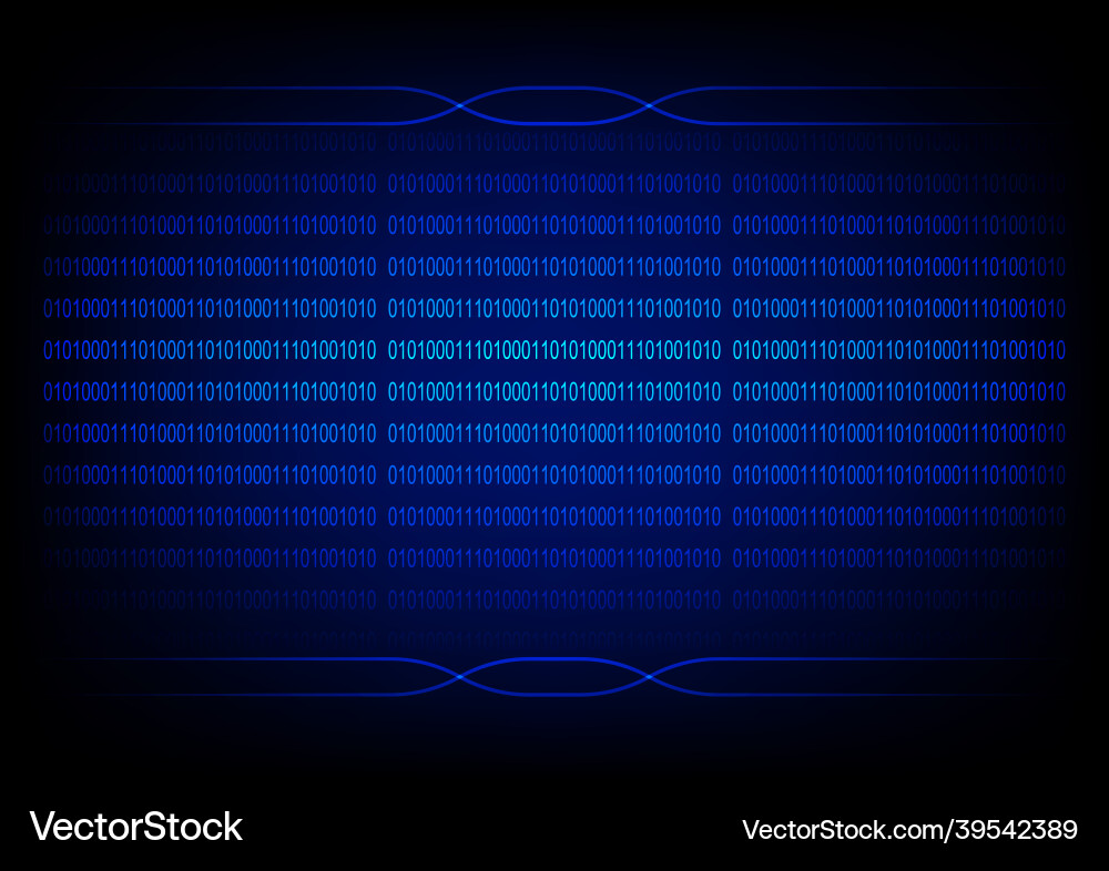 Graphics design concept binary code assigns 0 1 vector image