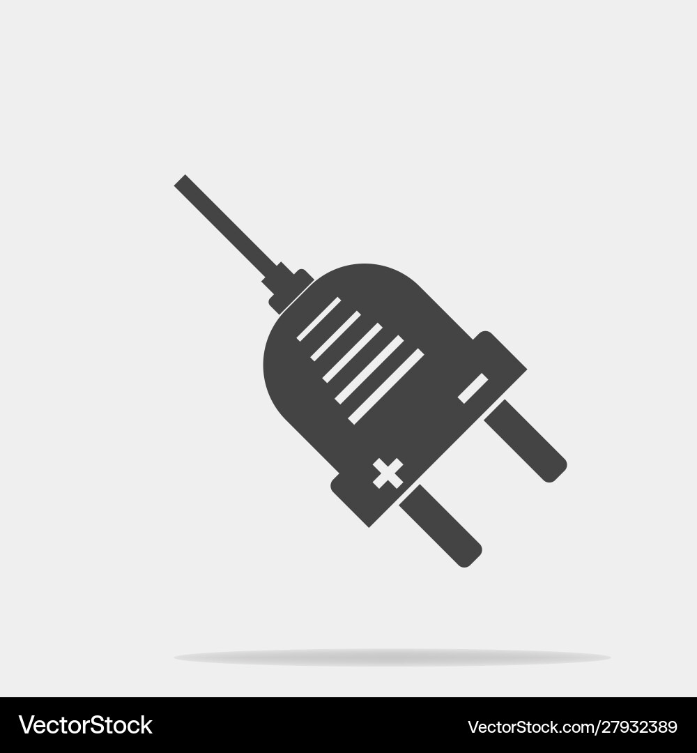 Icon socket with shadow design Vector Image