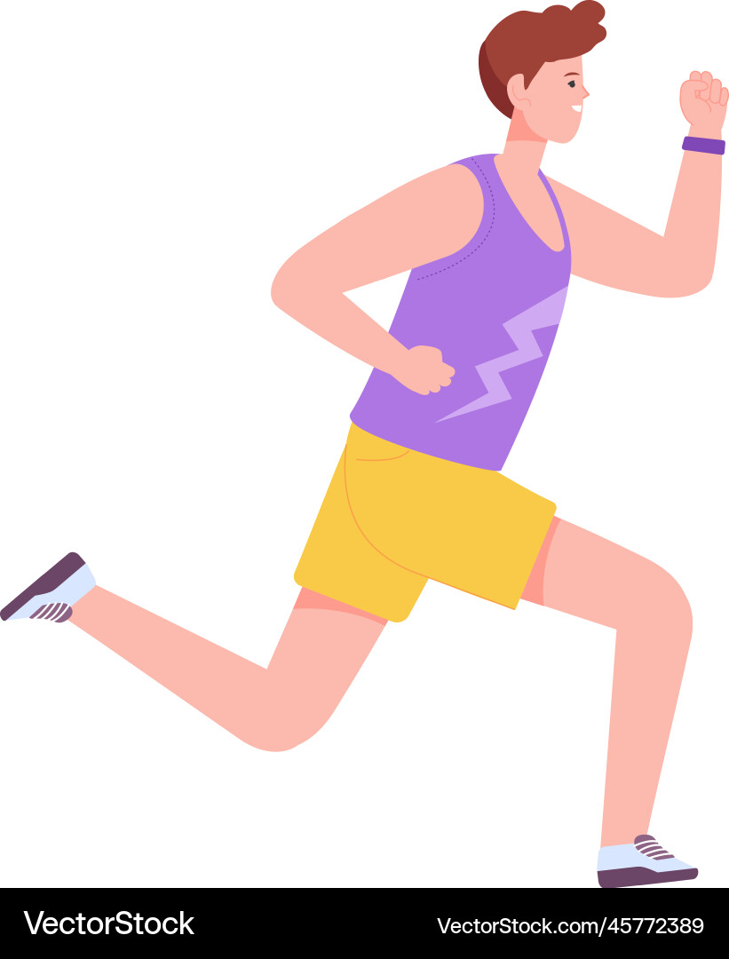 Jogging Leichtathletik Sportler Jogging Leichtathletik Sportler vektorbild