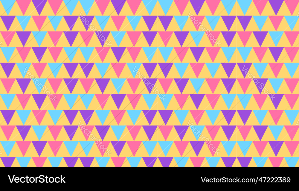 Modern seamless colorful geometry triangle pattern Modern seamless colorful geometry triangle pattern Vector Image
