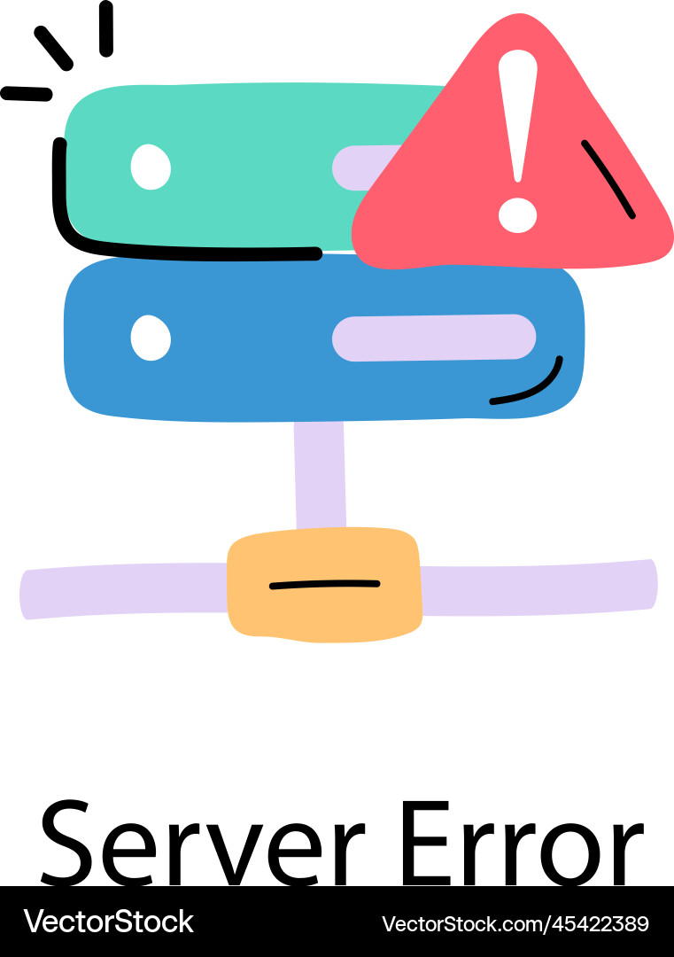 Server error vector image