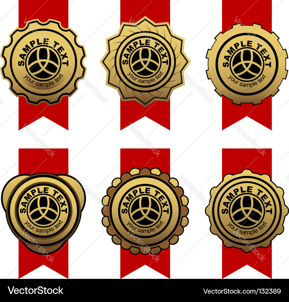 Set of labels Vector Image