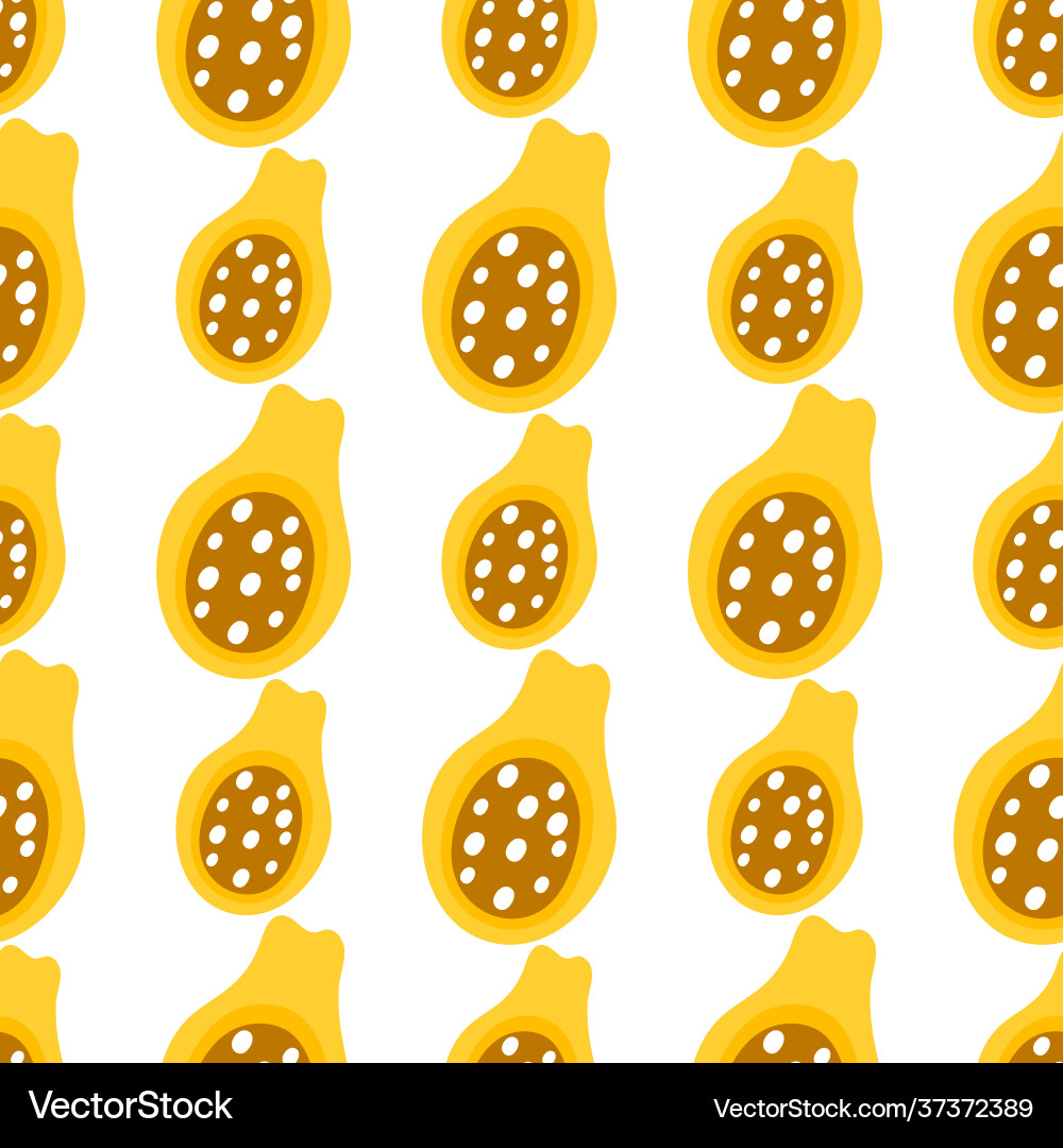 Slice fruit seamless pattern textile print repeat vector image