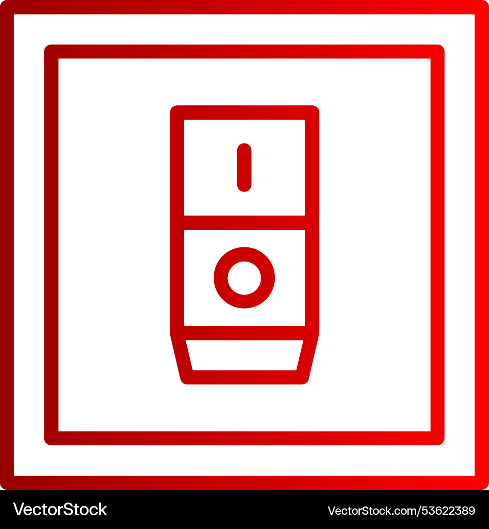 Switch line gradient icon Vector Image