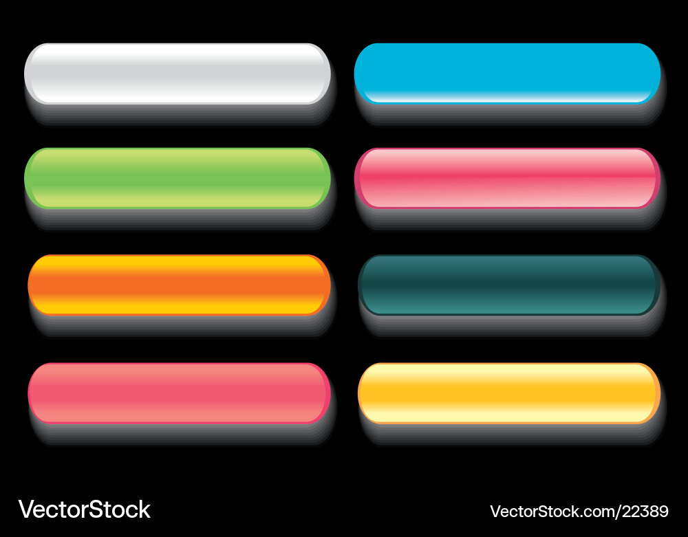 Web buttons Vector Image