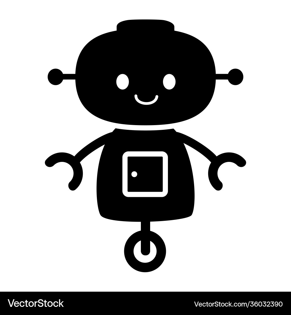 Ai robot vector image