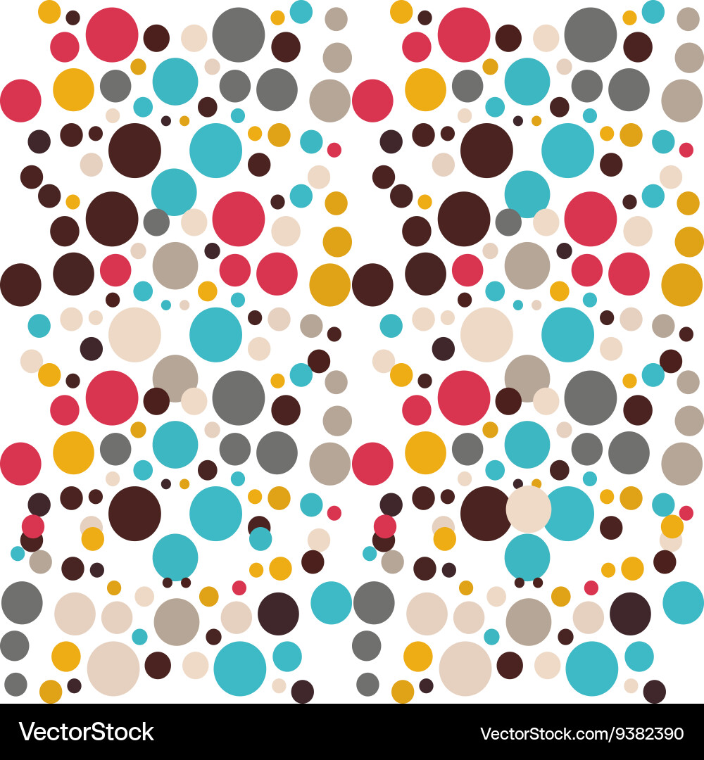 Colorful Circle Pattern Vector Image