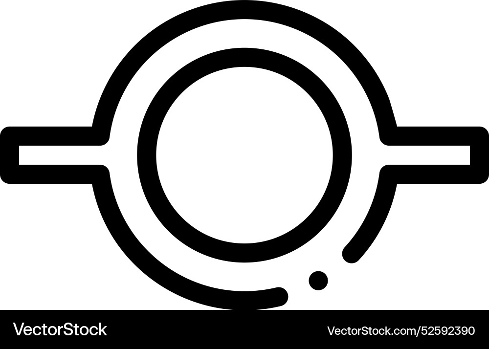 Commit git icon thin linear style design isolated Commit git icon thin linear style design isolated vector image