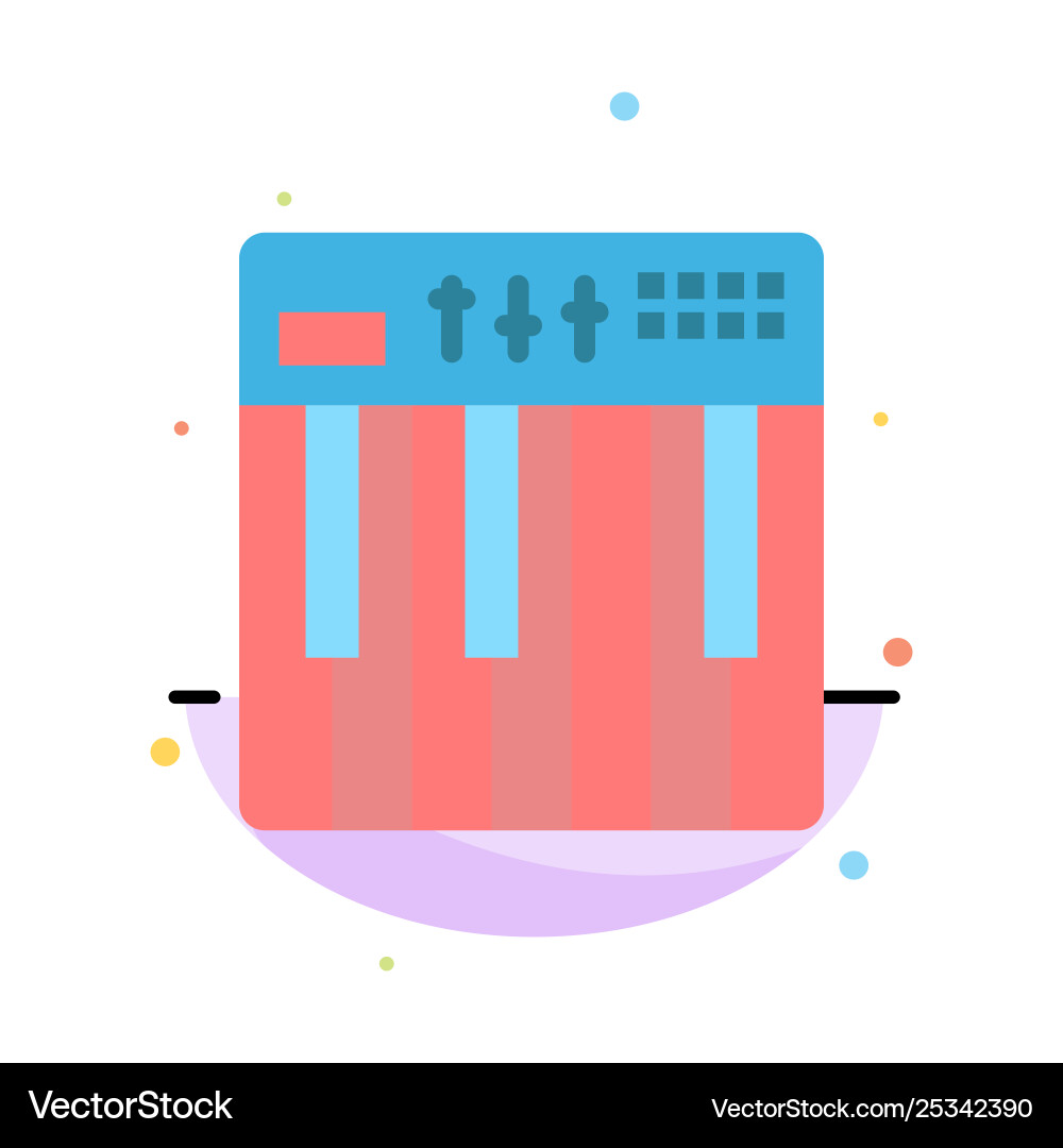 Controller hardware keyboard midi music abstract Controller hardware keyboard midi music abstract vector image