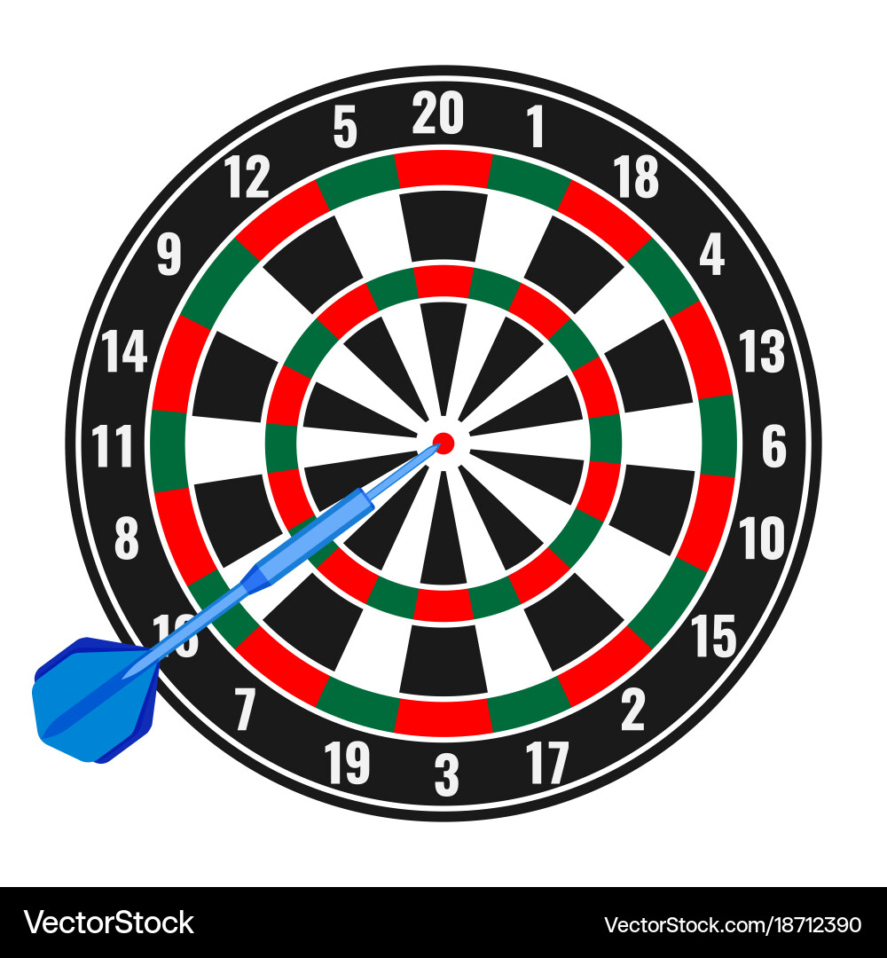 Dartboard with Target vector image