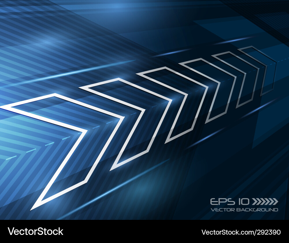 Dynamic Arrow Background Vector Image