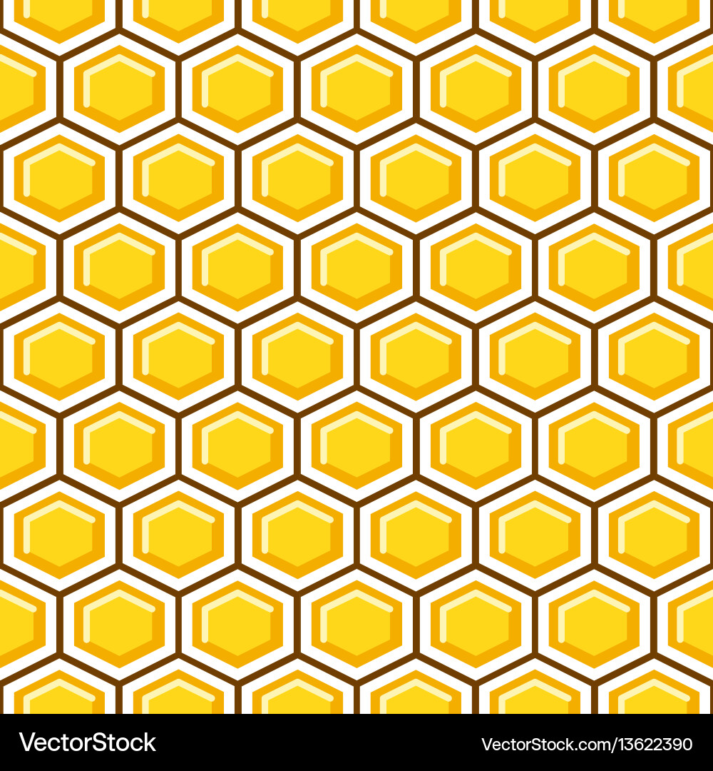 Honeycomb Pattern Background vector image