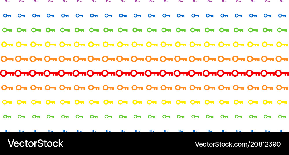 Key shape halftone spectrum array Key shape halftone spectrum array vector image