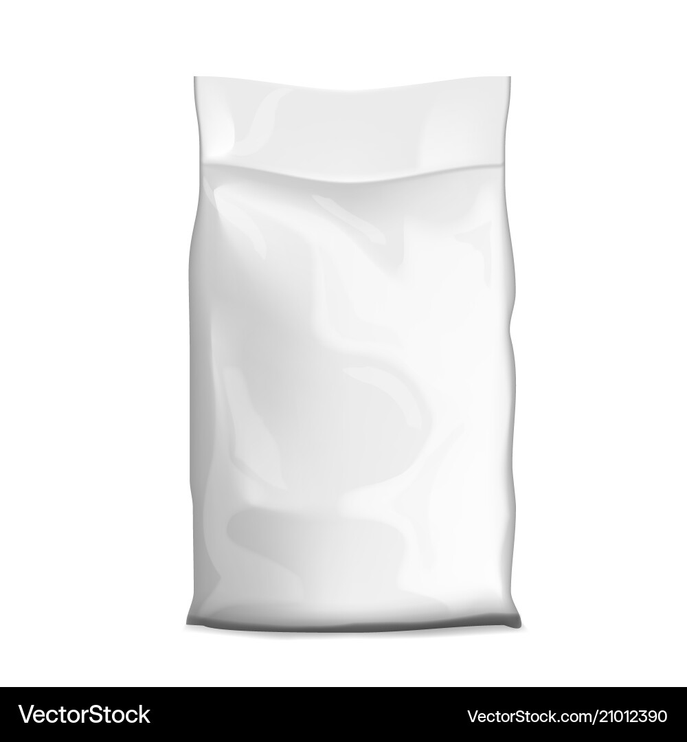 Leere Folie oder Papier Lebensmittel Beutelpackung Leere Folie oder Papier Lebensmittel Beutelpackung vektorbild
