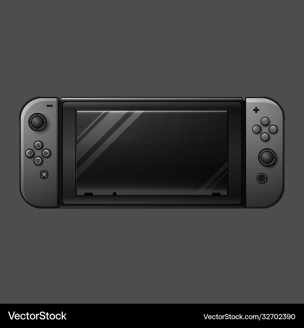 Modern handheld game console Modern handheld game console Vector Image